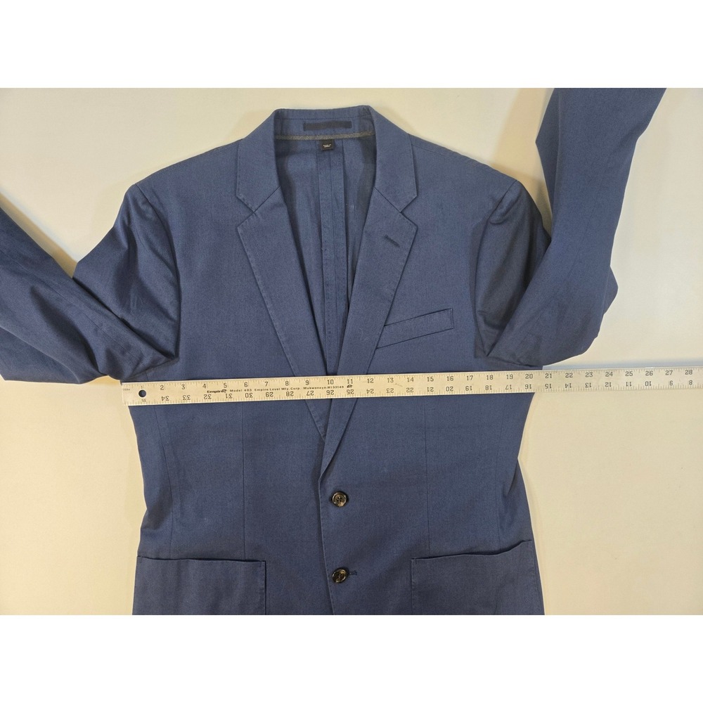 J.Crew Ludlow Blazer 40S Mens Navy Blue Larusmiani Italian Cotton Sport Coat - Picture 9 of 13